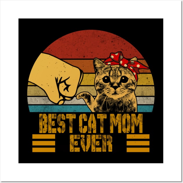 BEST CAT MOM EVER Wall Art by SomerGamez